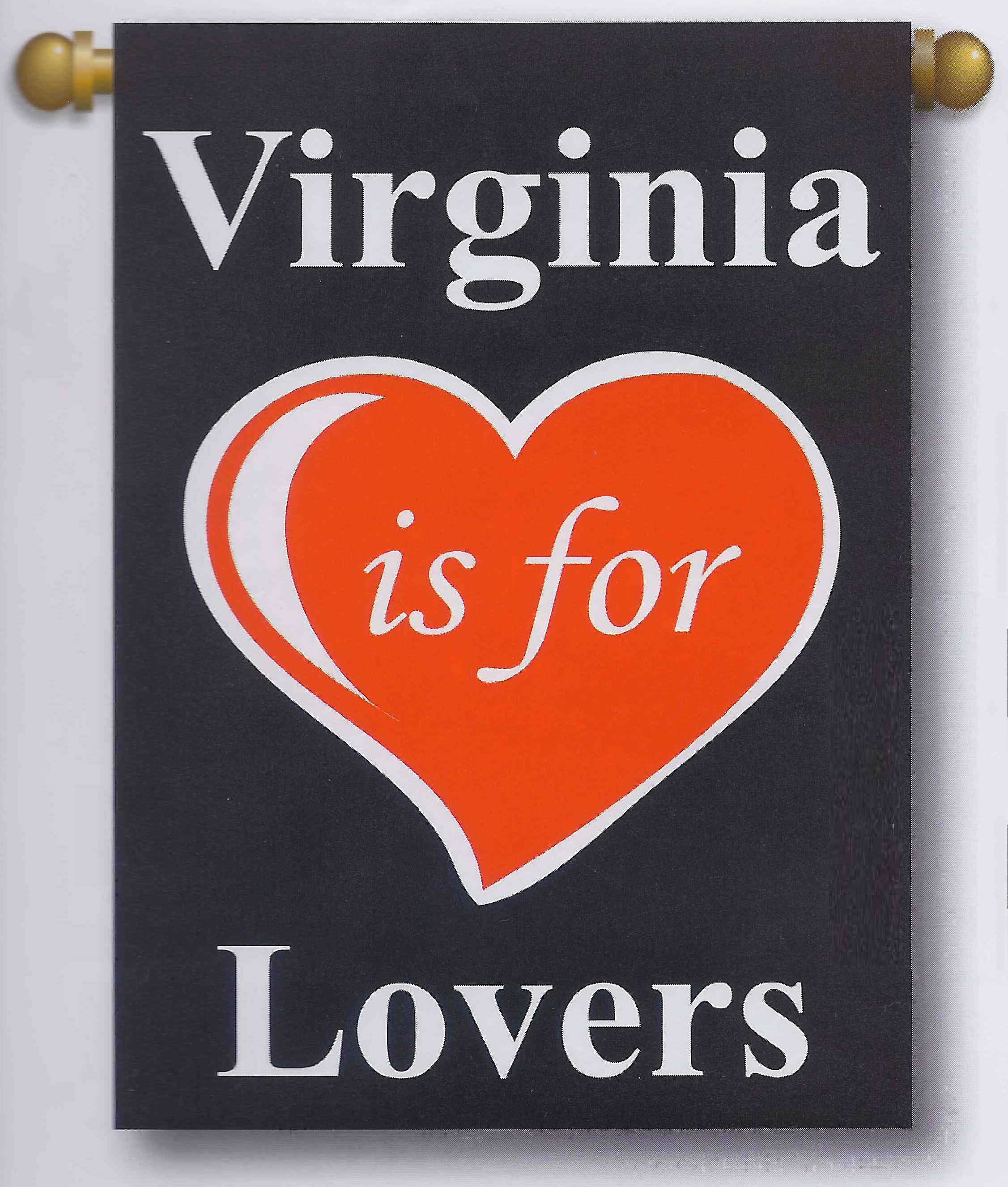Virginia is for Lovers flag from freckledfrogVA.com